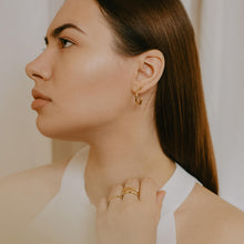 Load image into Gallery viewer, Double Geode Band - Yellow Gold
