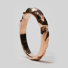 Load image into Gallery viewer, The Tapered Geode Ring - Rose Gold
