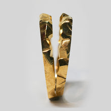 Load image into Gallery viewer, Double Geode Band - Yellow Gold
