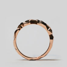 Load image into Gallery viewer, The Tapered Geode Ring - Rose Gold
